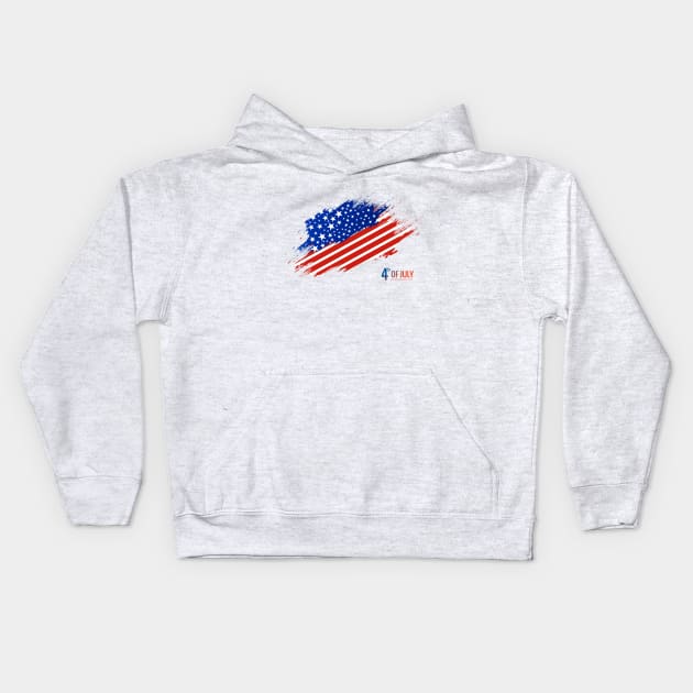 American Independence Day Kids Hoodie by Abu Muorad